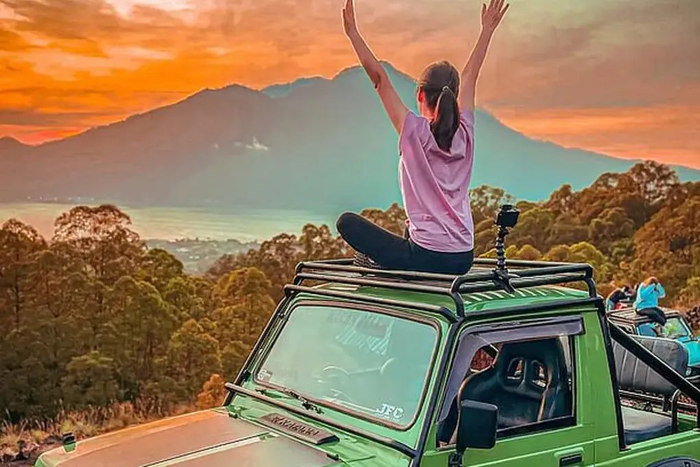 Mt. Batur Sunrise Jeep Experience & Cycling Tour by Bali Volcano Jeep